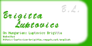 brigitta luptovics business card